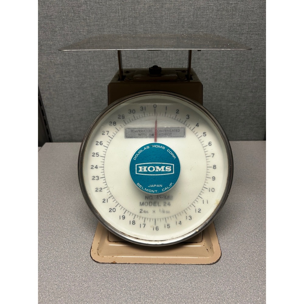 Vintage Homs Douglas Homs Corp. Kitchen Scale Model 24 Analog Belmont CA - Picture 6 of 16